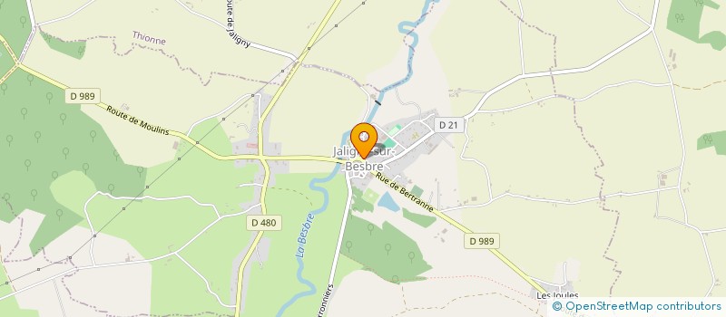 localisation de l'entreprise CAROTHOM  JALIGNY-SUR-BESBRE