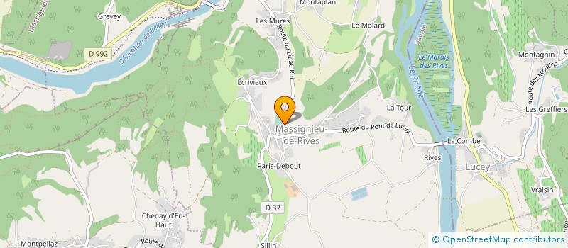 localisation de l'entreprise CAROTTE PRIMEURS à MASSIGNIEU-DE-RIVES