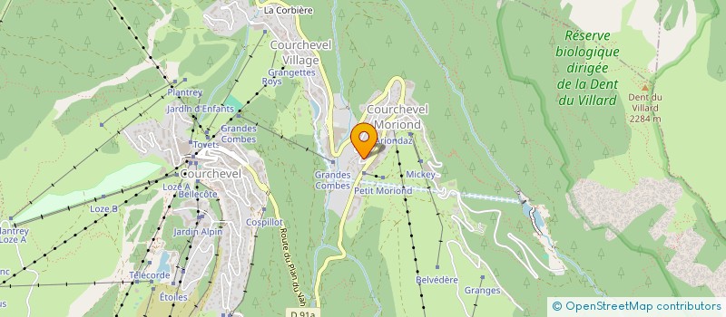 localisation de l'entreprise CAROTTES à COURCHEVEL