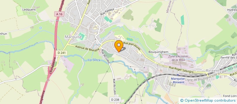 localisation de l'entreprise CAROUX à MARQUISE