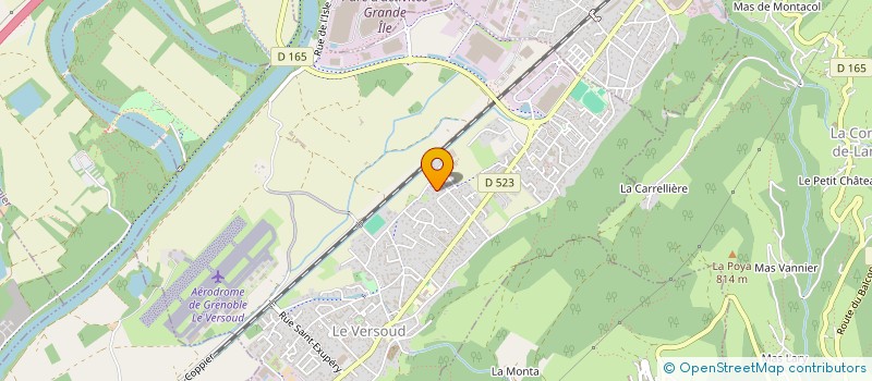 localisation de l'entreprise CAROUX CENTR'ALP  LE VERSOUD