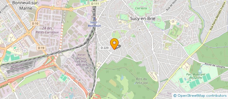 localisation de l'entreprise CAROUX FAMILY  SUCY-EN-BRIE