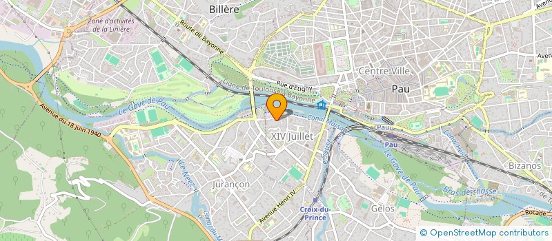 localisation de l'entreprise CAROVA à PAU