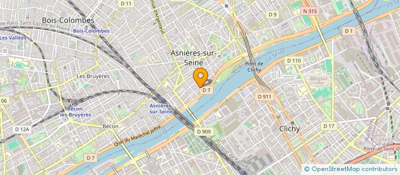 localisation de l'entreprise CAROWAR à ASNIERES-SUR-SEINE