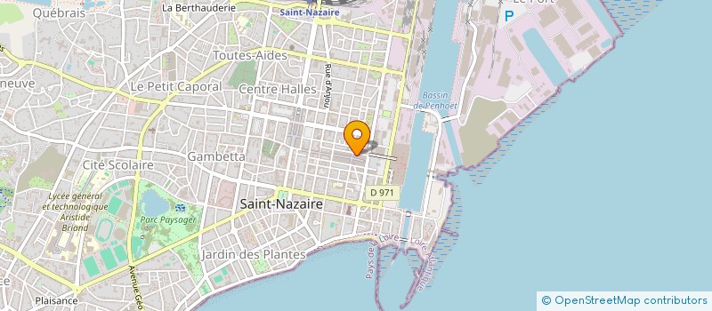 localisation de l'entreprise CAROZ à SAINT-NAZAIRE