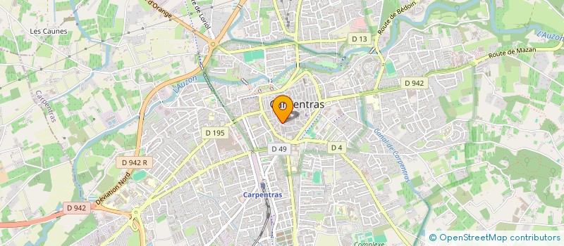 localisation de l'entreprise CARP  CARPENTRAS