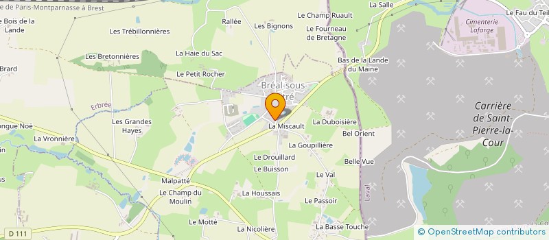 localisation de l'entreprise CARP'ADDICT353  BREAL-SOUS-VITRE