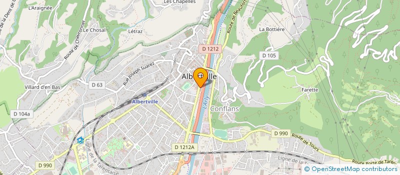 localisation de l'entreprise CARPA ALBERTVILLE  ALBERTVILLE