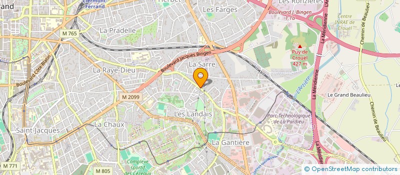 localisation de l'entreprise CARPAM à CLERMONT-FERRAND