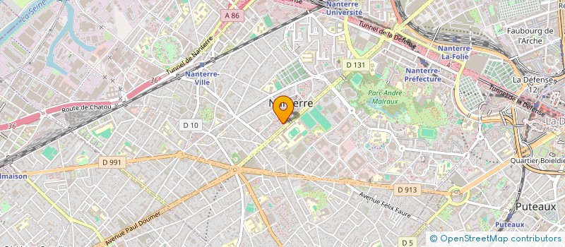 localisation de l'entreprise CARPAN à NANTERRE