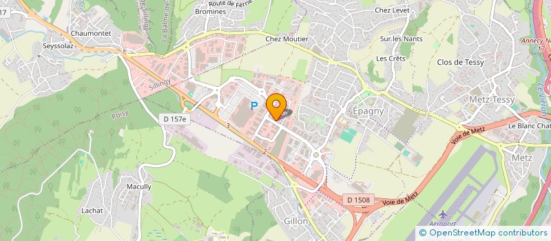 localisation de l'entreprise CARPAS  EPAGNY METZ-TESSY