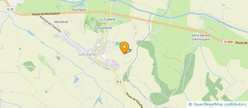 localisation de l'entreprise CARPAT  SALVAGNAC
