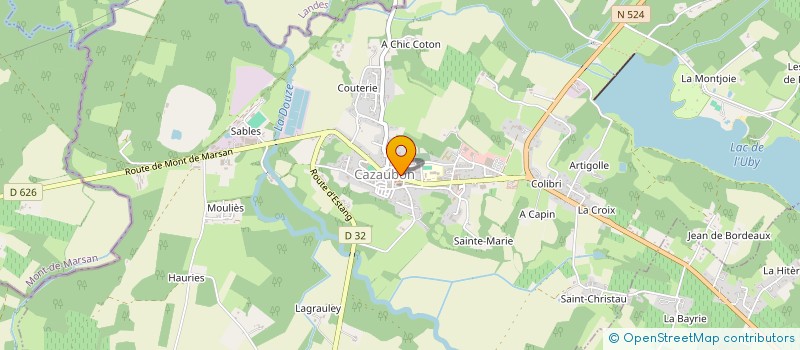 localisation de l'entreprise CARPAT ET PAJON  CAZAUBON