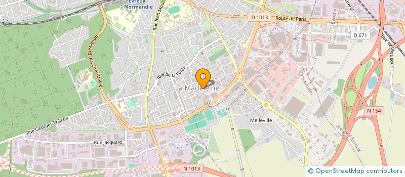 localisation de l'entreprise CARPAX  EVREUX