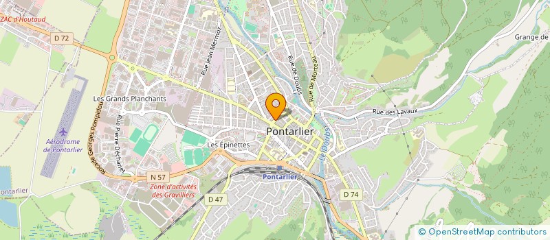 localisation de l'entreprise CARPE DIEM  PONTARLIER