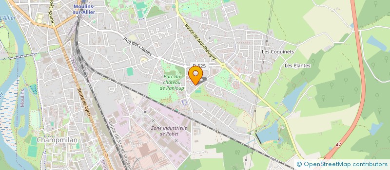 localisation de l'entreprise CARPE DIEM  YZEURE