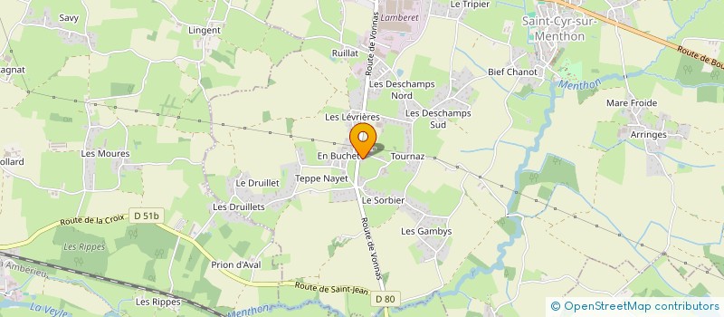 localisation de l'entreprise CARPE DIEM  SAINT-CYR-SUR-MENTHON