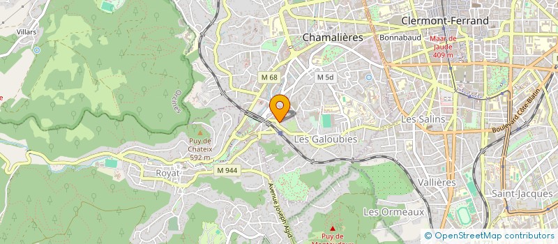 localisation de l'entreprise CARPE DIEM  CHAMALIERES