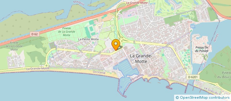 localisation de l'entreprise CARPE DIEM  LA GRANDE-MOTTE