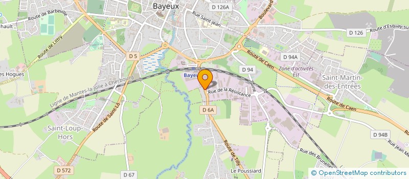 localisation de l'entreprise CARPE DIEM CAFE LIBRAIRIE  BAYEUX