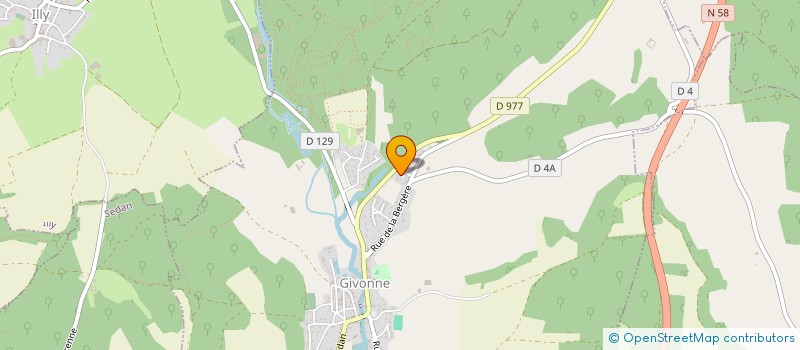 localisation de l'entreprise CARPE DIEM EN ARDENNE  GIVONNE