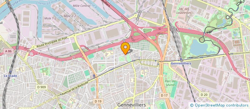 localisation de l'entreprise CARPE DIEM TRANS DEM à GENNEVILLIERS