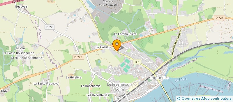 localisation de l'entreprise CARPE LIGERUM DIEM  INGRANDES-LE-FRESNE-SUR-LOIRE