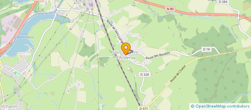 localisation de l'entreprise CARPE PASSION 71  SAINT LAURENT D'ANDENAY