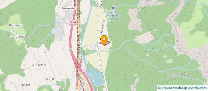 localisation de l'entreprise CARPEDIEM AUDIOVISUEL à SALLANCHES