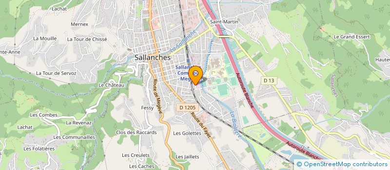 localisation de l'entreprise CARPEDIEM EVENEMENT  SALLANCHES