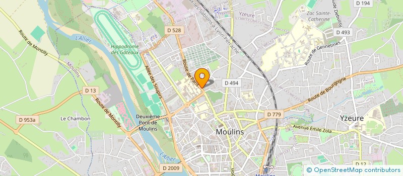 localisation de l'entreprise CARPEDIEM MOULINS à MOULINS