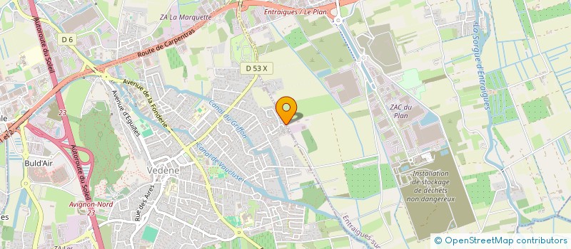 localisation de l'entreprise CARPENSREC  VEDENE