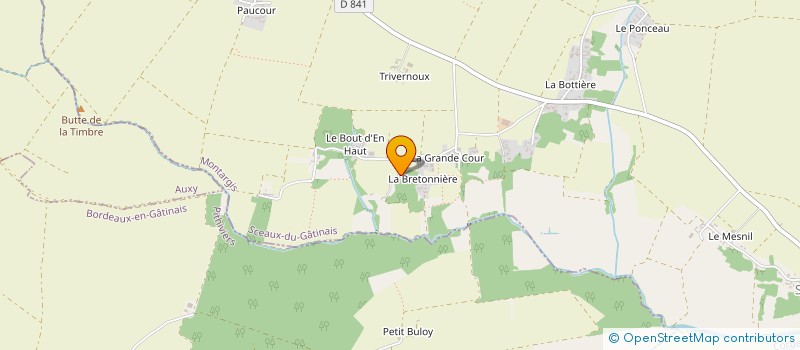 localisation de l'entreprise CARPENTIER AGENCEMENT à SCEAUX-DU-GATINAIS