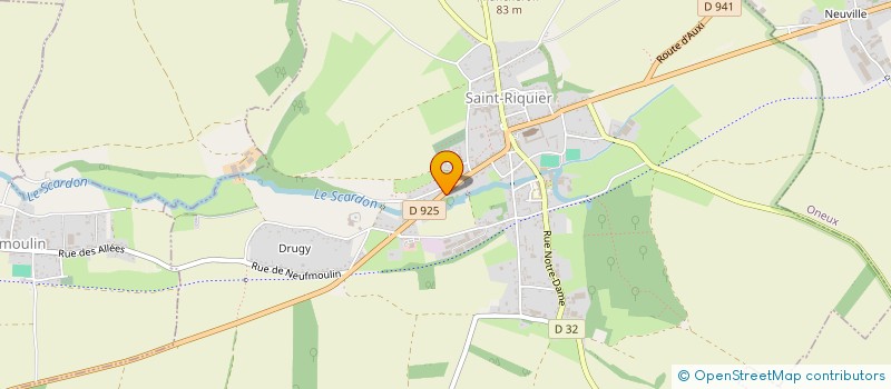 localisation de l'entreprise CARPENTIER AMENAGEMENT  SAINT-RIQUIER