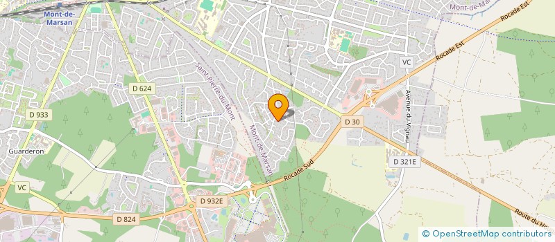 localisation de l'entreprise CARPENTIER HOLDING  MONT-DE-MARSAN