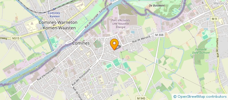 localisation de l'entreprise CARPENTIER-MIGEON INFIRMIERS ASSOCIES  COMINES