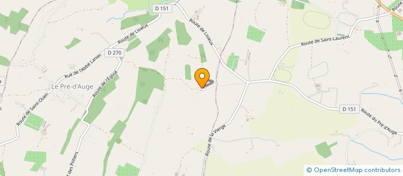 localisation de l'entreprise CARPENTIER TRANSPORT TOUTES MARCHANDISES  LE PRE D'AUGE