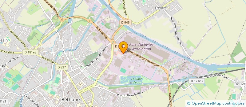 localisation de l'entreprise CARPENTIER & WANQUETIN AUTOMOBILES à BETHUNE