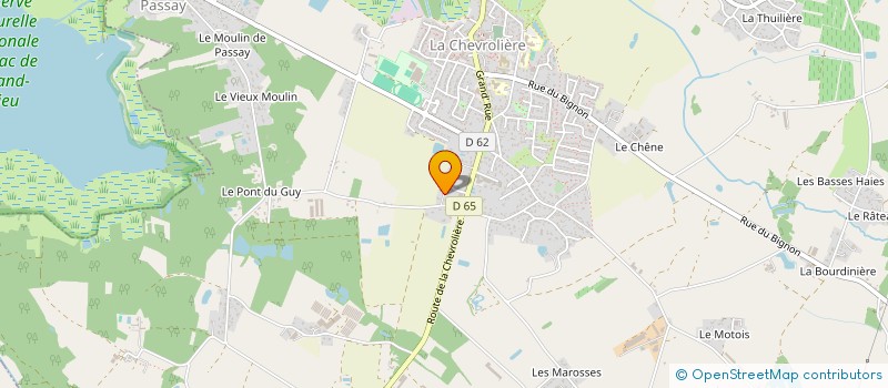 localisation de l'entreprise CARPENTIER8544  LA CHEVROLIERE