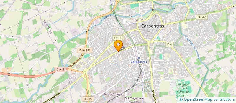 localisation de l'entreprise CARPENTRAS DIFFUSION  CARPENTRAS