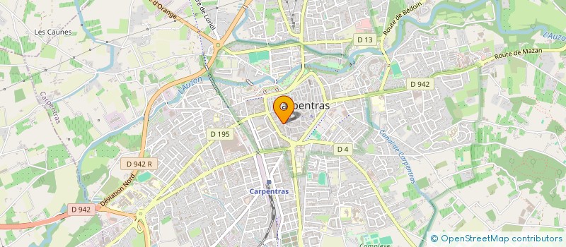 localisation de l'entreprise CARPENTRAS GYMNASTIQUE à CARPENTRAS