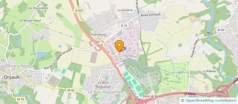localisation de l'entreprise CARPENTRAS SIGN à TREILLIERES