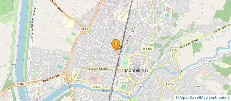 localisation de l'entreprise CARPER à MONTELIMAR