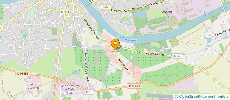 localisation de l'entreprise CARPHIL à BERGERAC