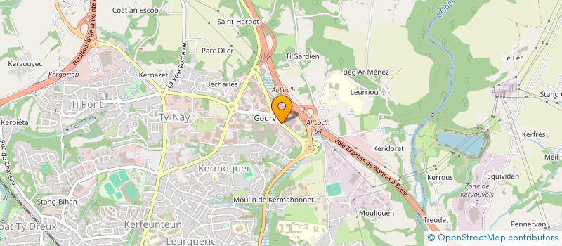 localisation de l'entreprise CARPICIVIL  QUIMPER