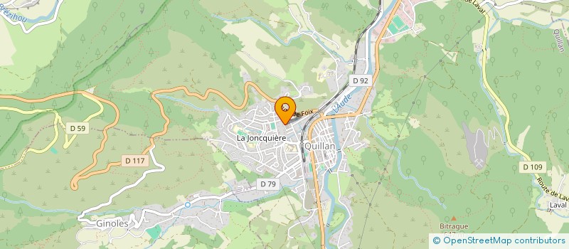 localisation de l'entreprise CARPIN à QUILLAN
