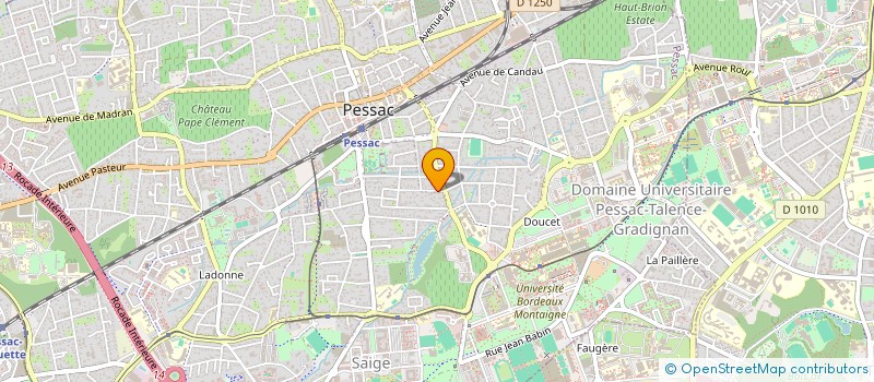 localisation de l'entreprise CARPIN MADOURE  PESSAC