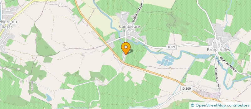 localisation de l'entreprise CARPINACO  CAILHAU