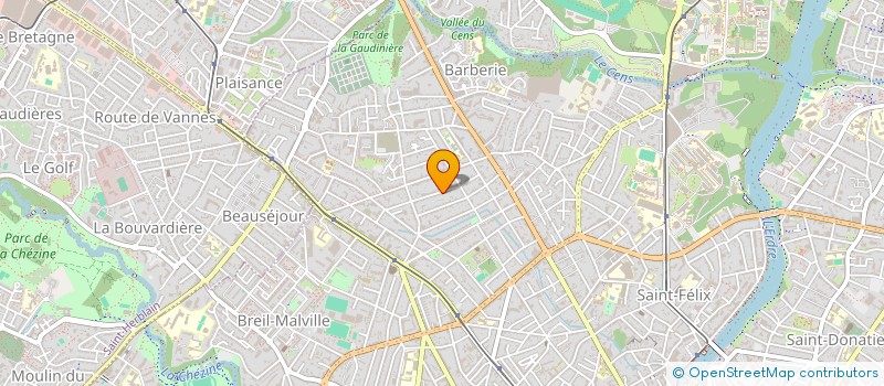 localisation de l'entreprise CARPINUS à NANTES