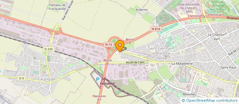 localisation de l'entreprise CARPIQUET CARROSSERIE  CARPIQUET